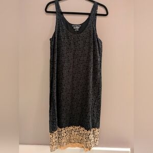 Velvet with A Pea In The Pod L Two Tone Lace Dress NWT